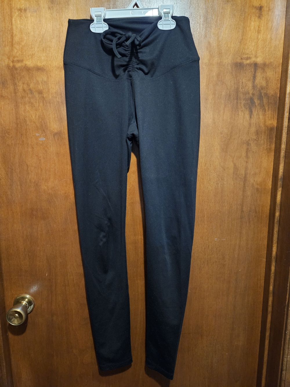 PINK Victoria's Secret Black High-Rise Drawstring Leggings